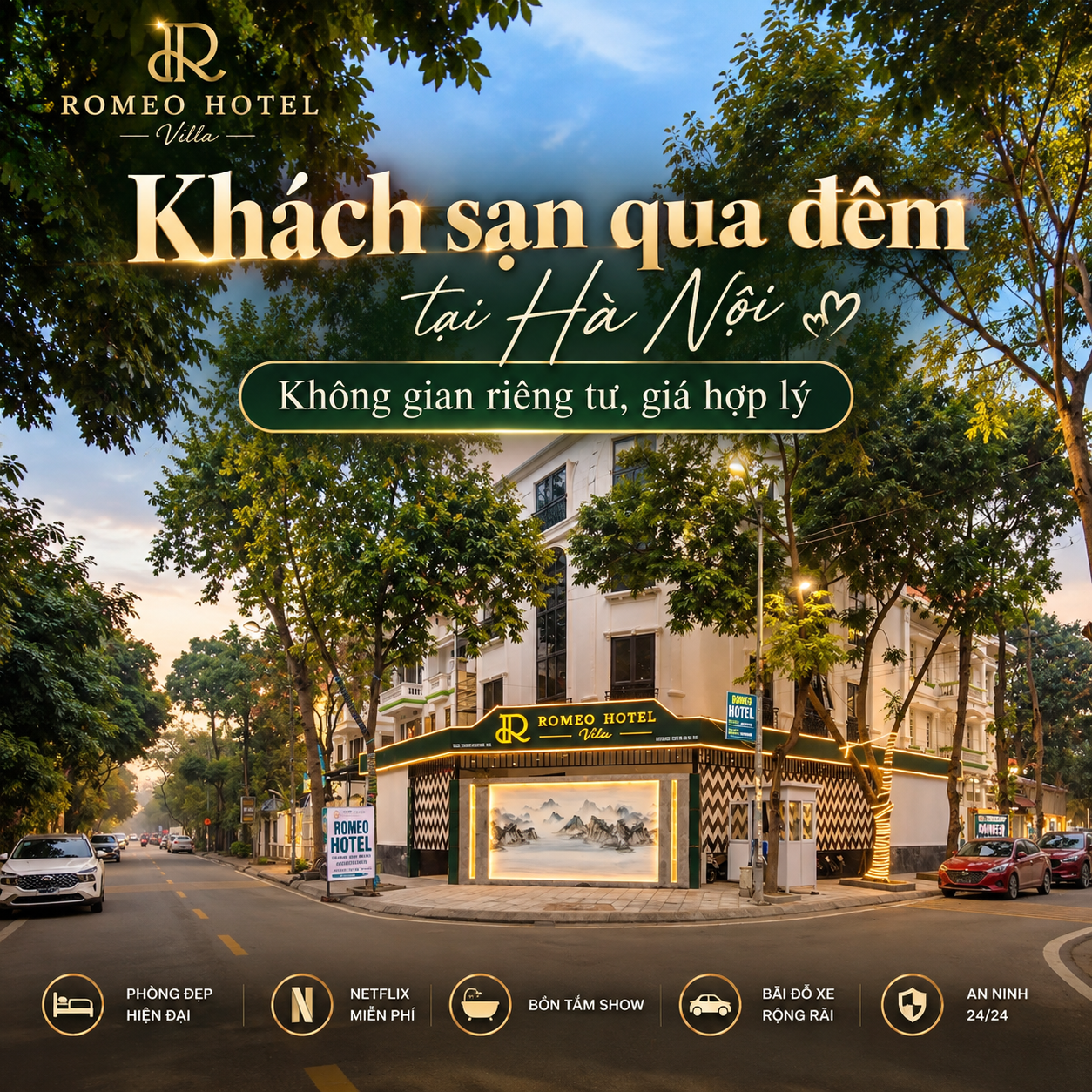 Khách sạn qua đêm ở Hà Nội – Không gian riêng tư, tiện nghi, giá hợp lý